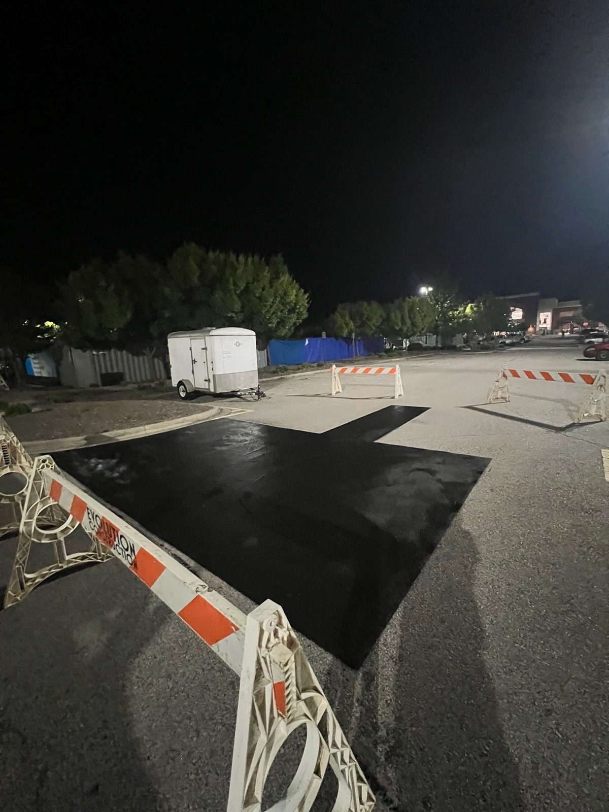 Asphalt seal coating project