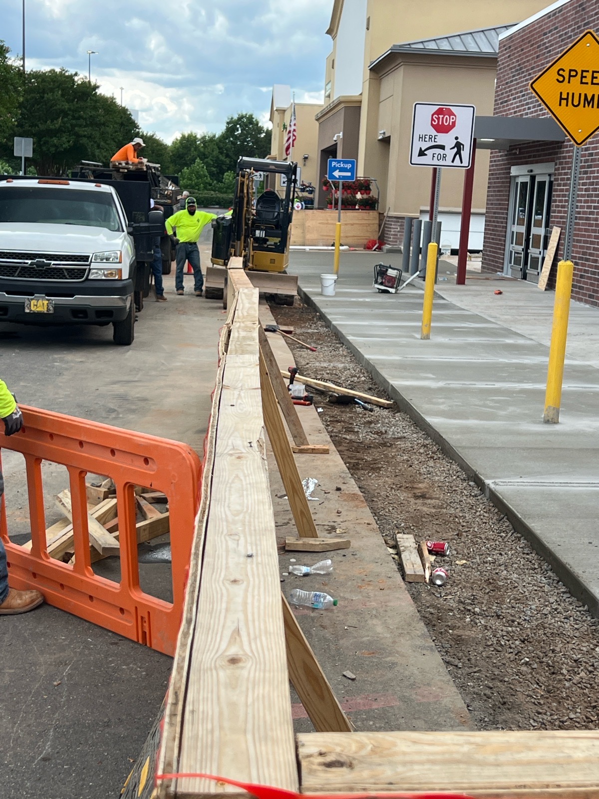 Concrete and site development project
