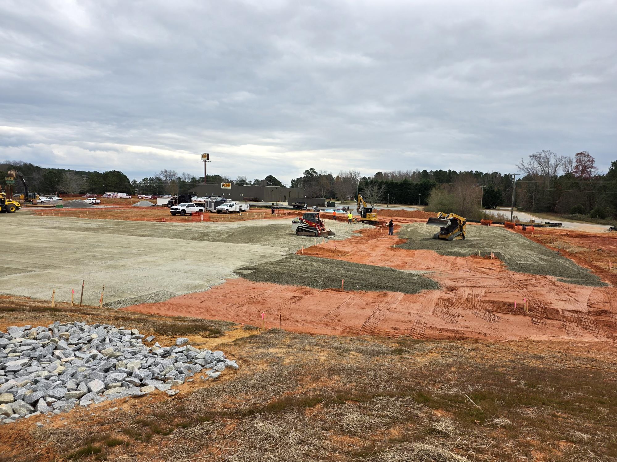 Site grading and preparation project
